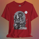 Halloween Biker Crew Neck TShirt